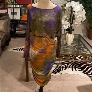 Tie dye stretch fashionnova dress 226